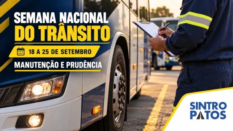 Peça da Semana Nacional do Trânsito 2026 do SINTROPATOS